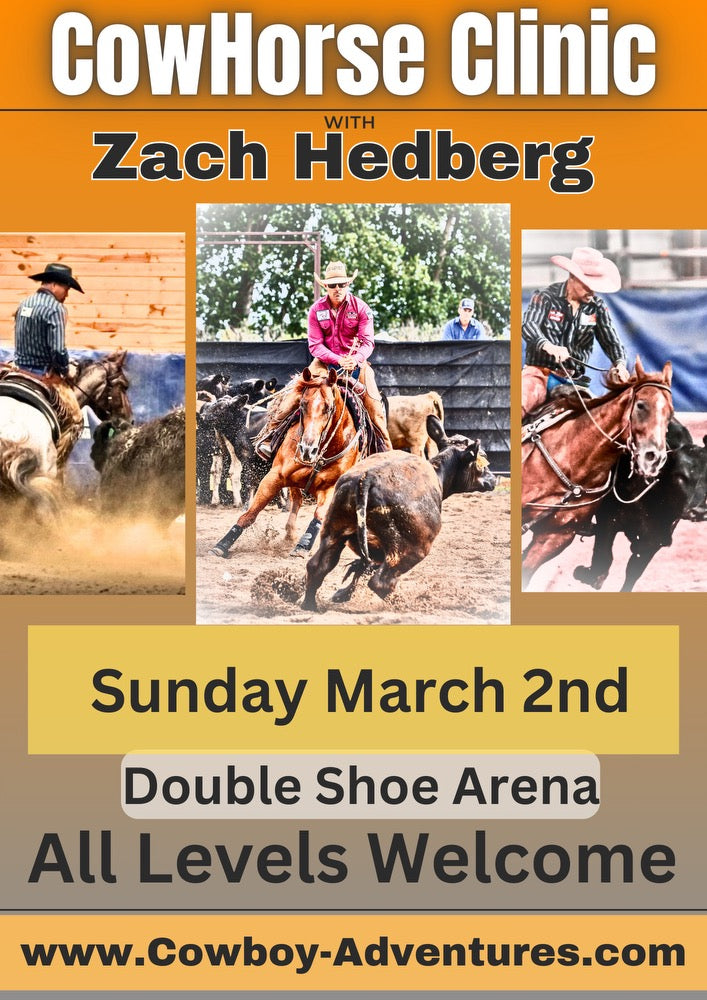 Olin Iowa Cow Horse Clinic 3/2 with Zach Hedberg